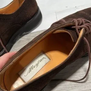Mezlan Solana Semi Brogue Capped toe Suede Leather Mens  size 10  made in ?? Amazon.com | Mezlan - Soka - Men main image 4